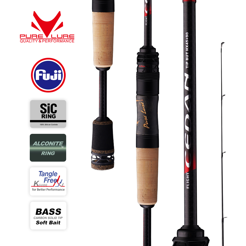 Fishing Rod Surf - PURELURE NUOVO CEDAN Punta solida Bass